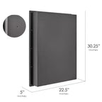 Armoire à pharmacie avec miroir de 22"x30", élégante, brossée noire, au design épuré, avec perles