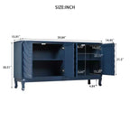 Buffet à 4 portes, Meuble de rangement en bois avec étagère réglable, Meuble de rangement de cuisine, Console de salon ou de couloir