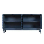 Buffet à 4 portes, Meuble de rangement en bois avec étagère réglable, Meuble de rangement de cuisine, Console de salon ou de couloir