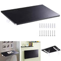 Yescom Wall Mounted Floating Computer Desk Space Saving Home Office Study Table Black