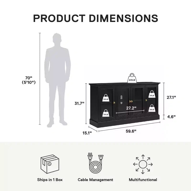 Everywhere Console for 65 TVs