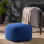 Christopher Knight Home Pim Modern Cotton Knit Square Pouf