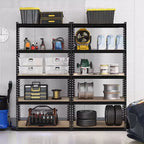 Étagères de rangement robustes - Unité de rayonnage métallique réglable à 5 niveaux pour l'organisation de garage, sous-sol et garde-manger