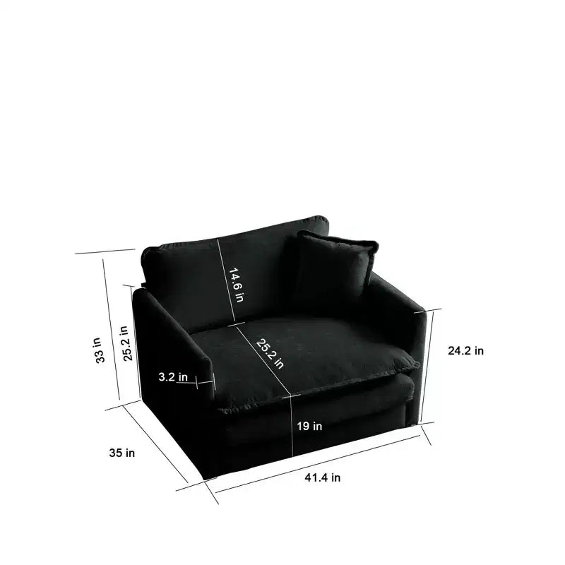 3 Piece Sofa with Arm Pillows and Toss Pillows Sofa Include 2 Piece of Arm Chair and One 2 Seat Sofa Green Chenille