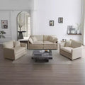 3 Piece Sofa with Arm Pillows and Toss Pillows Sofa Include 2 Piece of Arm Chair and One 2 Seat Sofa Green Chenille