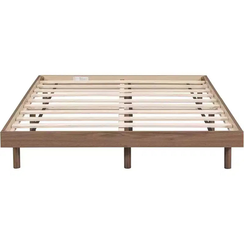 Full Size Floating Platform Bed Frame, Modern Design with Headboard, Footboard, Siderail, Easy Assembly, No Box Spring Needed