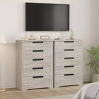 Commode à 5 tiroirs, avec poignées intégrées, Organiseur pour salon, chambre d'enfant, couloir et entrée