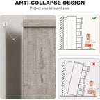 Commode à 5 tiroirs, avec poignées intégrées, Organiseur pour salon, chambre d'enfant, couloir et entrée
