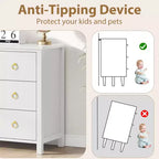 Commode large et moderne avec tiroirs, commodes en bois autoportantes pour chambre à coucher, chambre d'enfant, salon, blanc