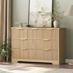 Fluted Dresser for Bedroom with 7 Drawers, 47.24 Modern Dressers for Bedroom