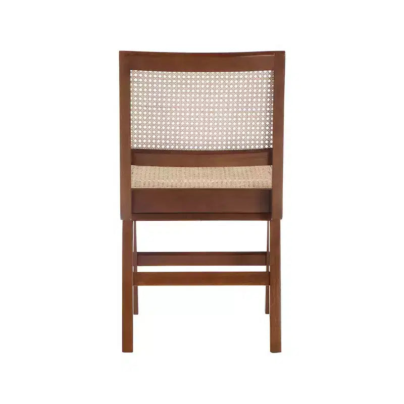 Walnut Wood Dining Side Chair, of 2