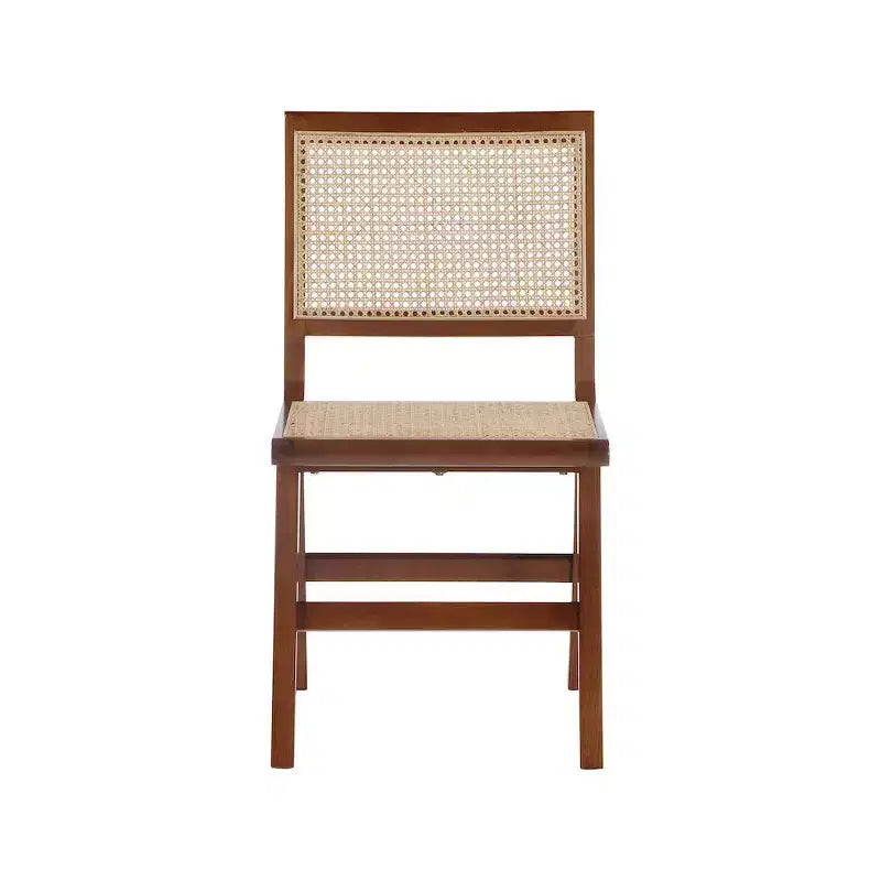 Walnut Wood Dining Side Chair, of 2