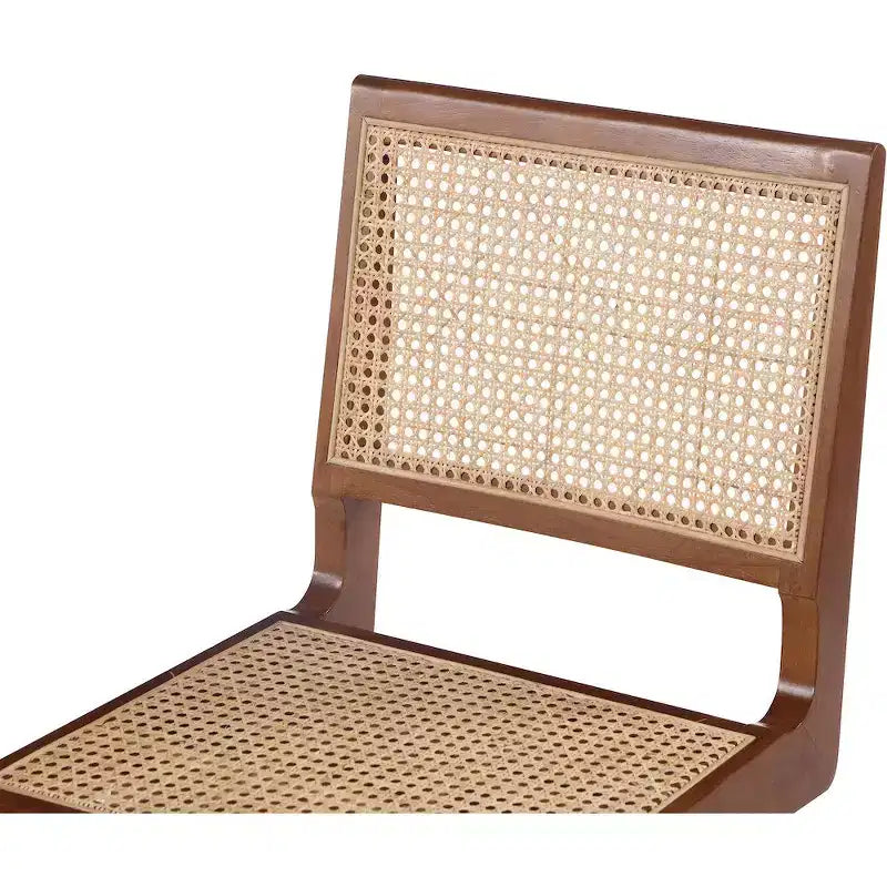 Walnut Wood Dining Side Chair, of 2