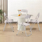 Chaises pliantes avec coussin, chaises pliantes portables en métal pour événements extérieurs et intérieurs avec patins antidérapants Chaises empilables