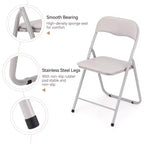 Chaises pliantes avec coussin, chaises pliantes portables en métal pour événements extérieurs et intérieurs avec patins antidérapants Chaises empilables