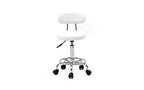 34 Swivel Bar Stool - 360 Rotating Chrome Stool with PU Leather Seat for Salon, Kitchen & Home Deco