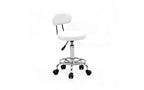 Tabouret de bar pivotant 34 - Tabouret chromé rotatif à 360° avec assise en cuir PU pour salon, cuisine et décoration intérieure