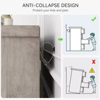 Commode de Chambre à Coucher avec 6 Tiroirs, Grande Commode Haute de 45 Po avec Rangement, Grande Commode pour Placard, Meuble de Rangement en Bois pour Entrée