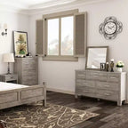 Commode de Chambre à Coucher avec 6 Tiroirs, Grande Commode Haute de 45 Po avec Rangement, Grande Commode pour Placard, Meuble de Rangement en Bois pour Entrée