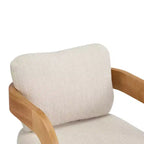 Chaises de salle à manger modernes avec dossier coussiné (lot de 2), cadre en bois massif, fauteuils en tissu pour salon/salle à manger