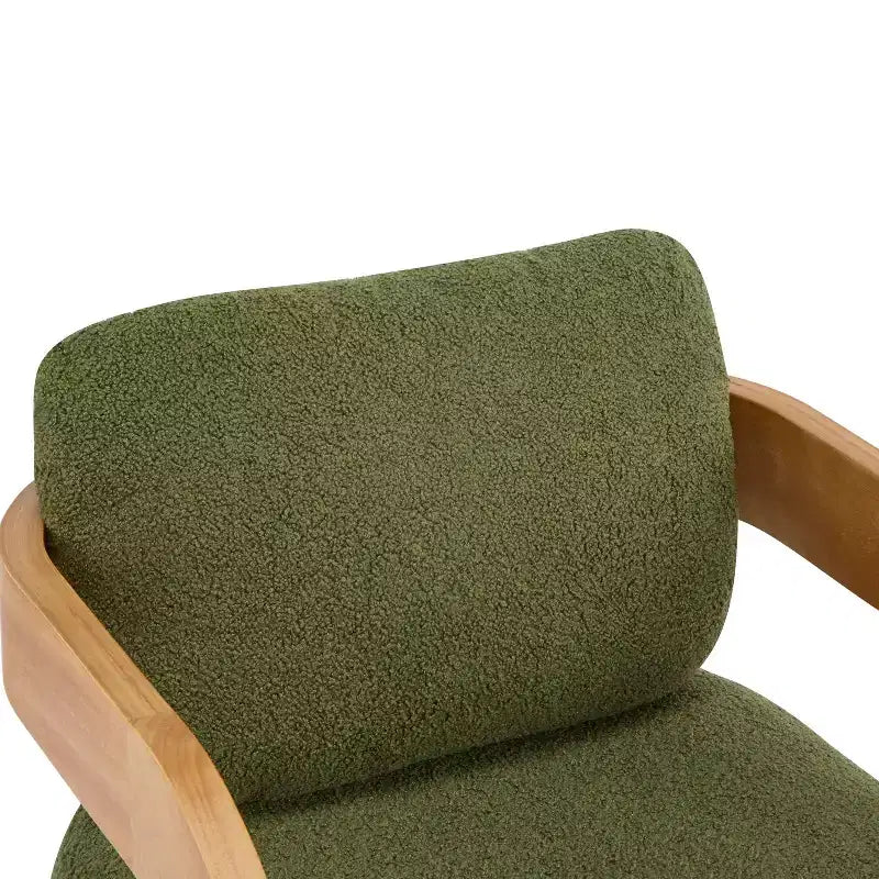 Modern Dining Chairs with Pillow Back of 2, Solid Wood Frame, Fabric Armchairs Kitchen Side Chairs for Living/Dining Room