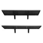 VEVOR 2-Tier Wall Garage Shelving, 1.64 x 4 ft Steel Wall Mounted Shelving Unit, 19.68 x 48 Inch Per Shelf, 560 lbs Total Weight Capacity, Black