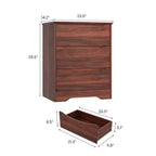 Grande commode en bois à 3 tiroirs, commode moderne de rangement profond, grand placard avec large plateau pour chambre à coucher, salon, couloir, chambre d'enfant