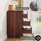 Grande commode en bois à 3 tiroirs, commode moderne de rangement profond, grand placard avec large plateau pour chambre à coucher, salon, couloir, chambre d'enfant