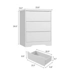 Grande commode en bois à 3 tiroirs, commode moderne de rangement profond, grand placard avec large plateau pour chambre à coucher, salon, couloir, chambre d'enfant