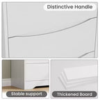 Grande commode en bois à 3 tiroirs, commode moderne de rangement profond, grand placard avec large plateau pour chambre à coucher, salon, couloir, chambre d'enfant