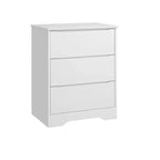 Grande commode en bois à 3 tiroirs, commode moderne de rangement profond, grand placard avec large plateau pour chambre à coucher, salon, couloir, chambre d'enfant