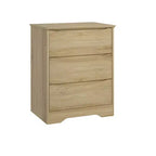 Grande commode en bois à 3 tiroirs, commode moderne de rangement profond, grand placard avec large plateau pour chambre à coucher, salon, couloir, chambre d'enfant