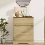 Grande commode en bois à 3 tiroirs, commode moderne de rangement profond, grand placard avec large plateau pour chambre à coucher, salon, couloir, chambre d'enfant