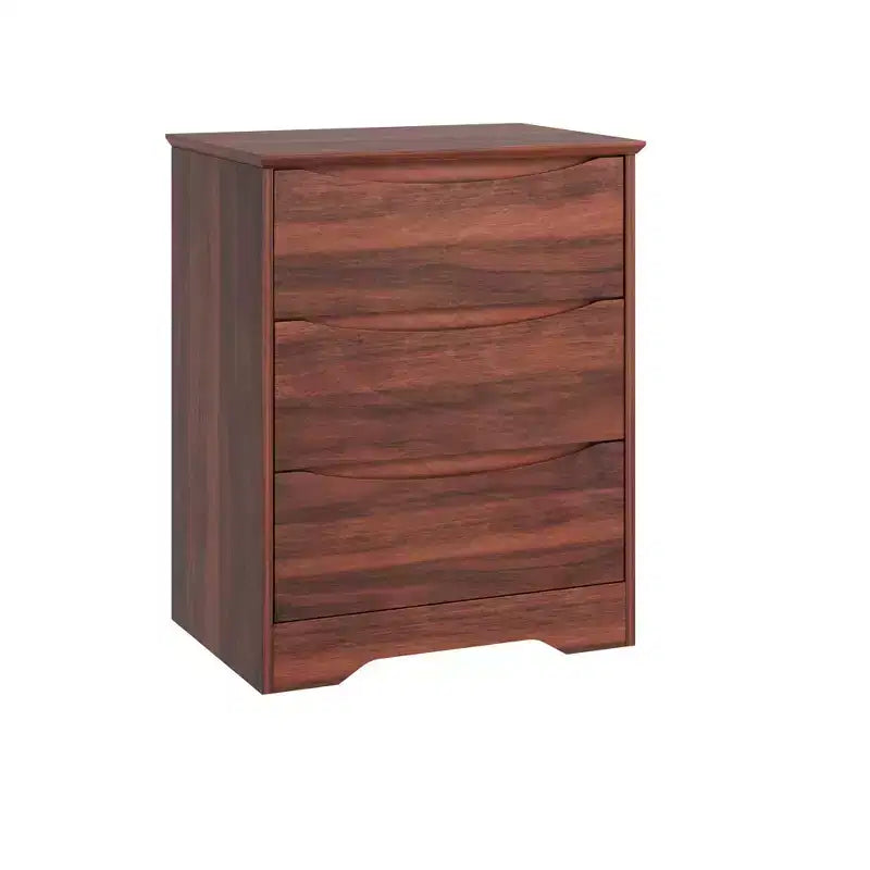 Tall Wooden Dresser with 3 Drawers Modern Chest of Drawers Deep Storage Large Closet with Wide Top for Bedroom Living Room Hallway Kids Room