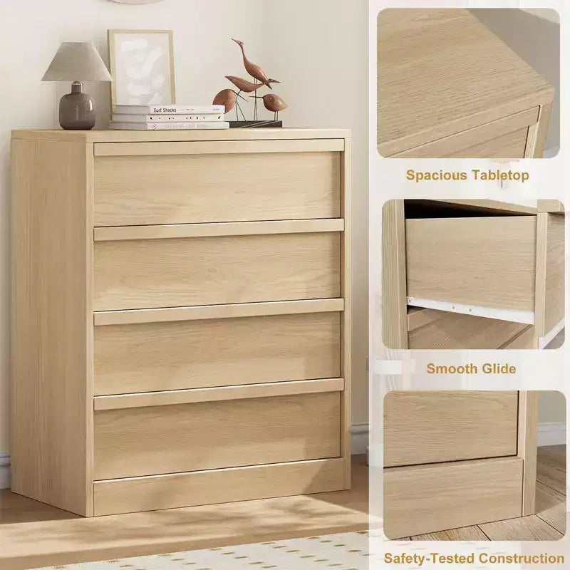 3/4/5/7 Drawer Dresser, Tall Chest of Drawers with Large Storage, Modern Slim Nightstand for Bedroom, Living Room