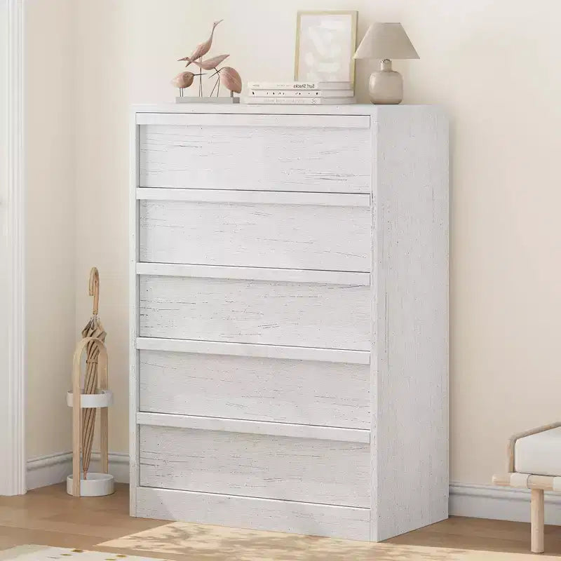 3/4/5/7 Drawer Dresser, Tall Chest of Drawers with Large Storage, Modern Slim Nightstand for Bedroom, Living Room