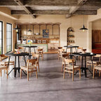Table de salle à manger ronde de 80 cm pour 2 avec double étagère, petite table de cuisine pour salle à manger, appartement, petit espace