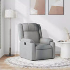Fauteuil inclinable en tissu gris clair