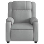 Fauteuil inclinable en tissu gris clair