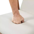 Chaises de salle à manger modernes en bois d'hévéa rembourrées avec dossier