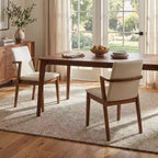 Christopher Knight Home Chaiwat Modern Rubberwood Upholstered Dining Chairs with Backrest
