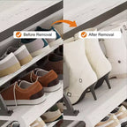 Meuble à Chaussures à 3 Tiroirs Basculants avec Étagères Réglables, Organisateur de Chaussures Fin pour Entrée