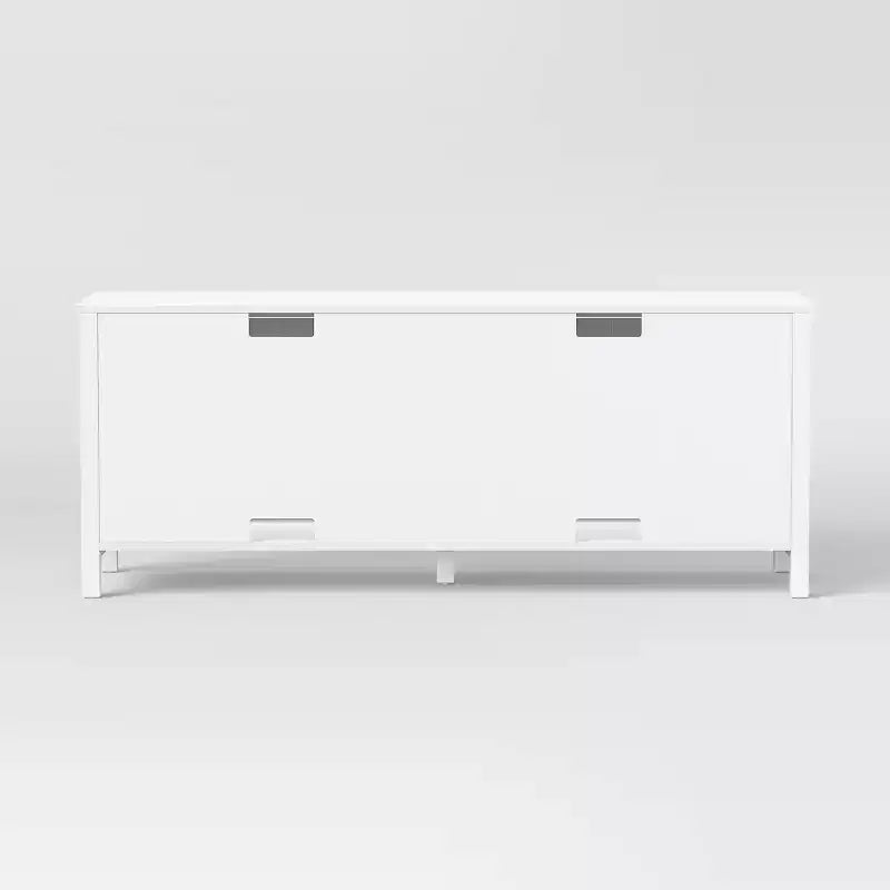 Traditional Storage TV Stand with Doors and Shelves for TVs up to 65" Classic White - ™