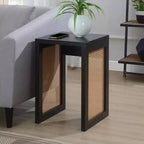 Table d'appoint Weave en orge noir/beige