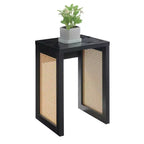 Table d'appoint Weave en orge noir/beige