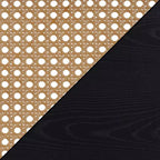 Table d'appoint Weave en orge noir/beige