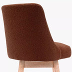 Tabouret de bar pivotant rembourré, hauteur comptoir, orange rouille, 26 po