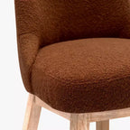 Tabouret de bar pivotant rembourré, hauteur comptoir, orange rouille, 26 po