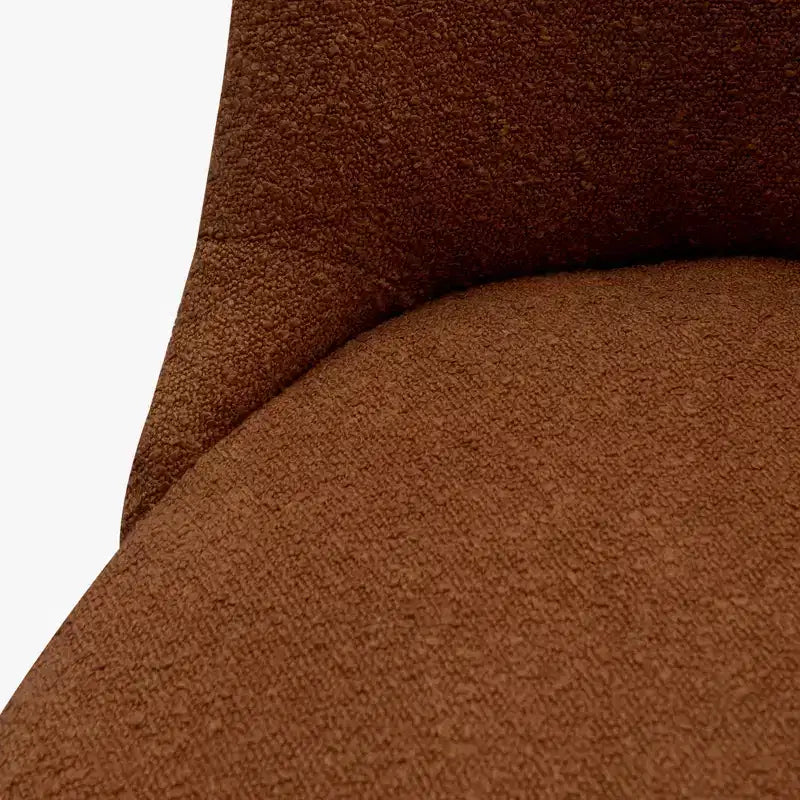 26 Upholstered Swivel Counter Height Bar Stool, Rust Orange