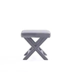 Pouf tapissé de velours
